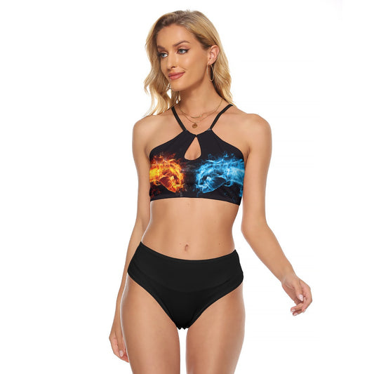Fire vs Ice Cami Keyhole Bikini